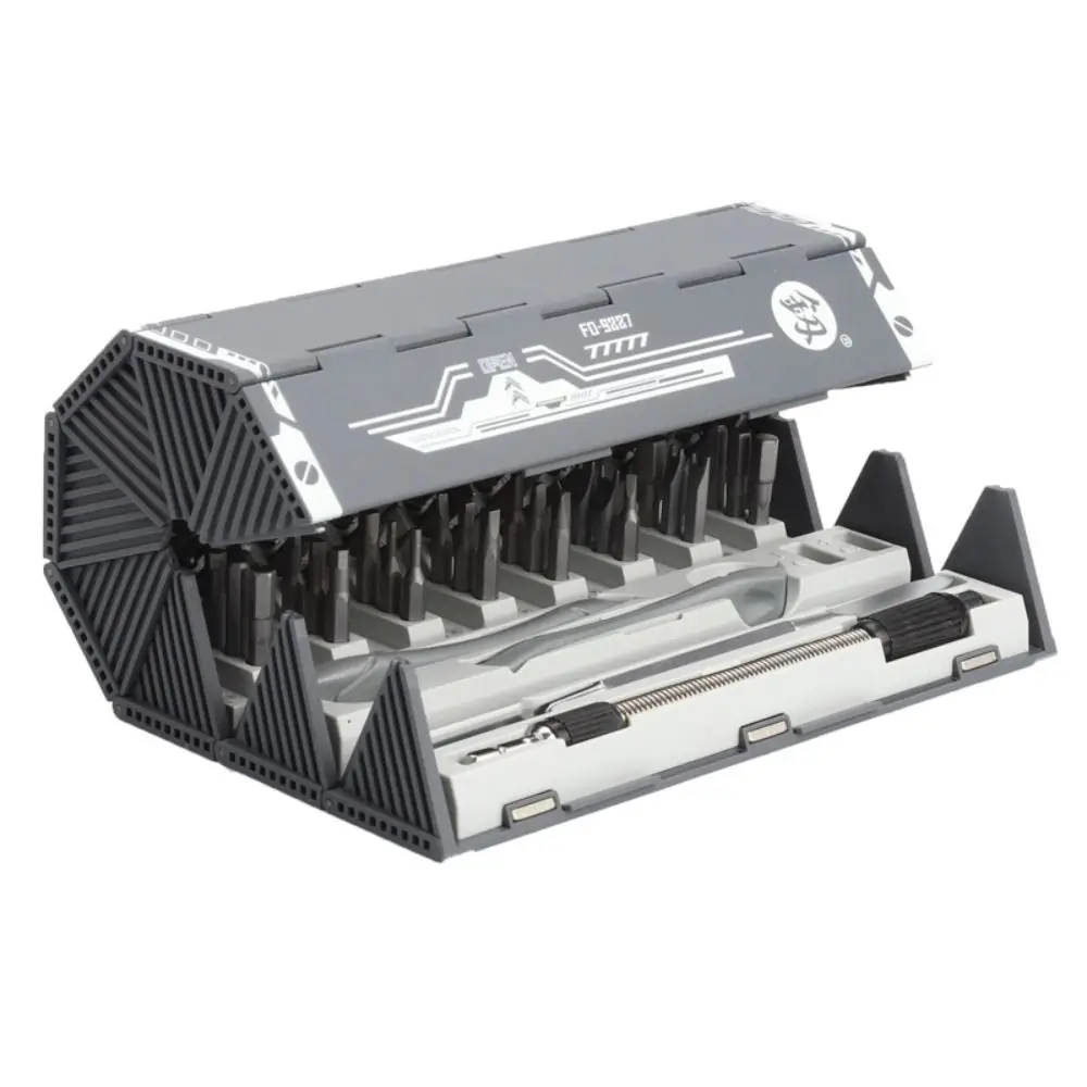 

Hexagonal Shaped 128-Piece Screwdriver Set Magnetic Bits Durable Design Precision Screwdriver Set Portable Case Phillips Torx