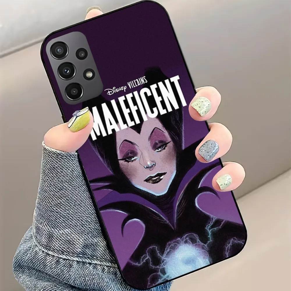 MINISO Disney Maleficent Phone Case For Samsung Galaxy S22 S23 S24 S30 Note 20 10 Plus Lite FE ULTRA Shell