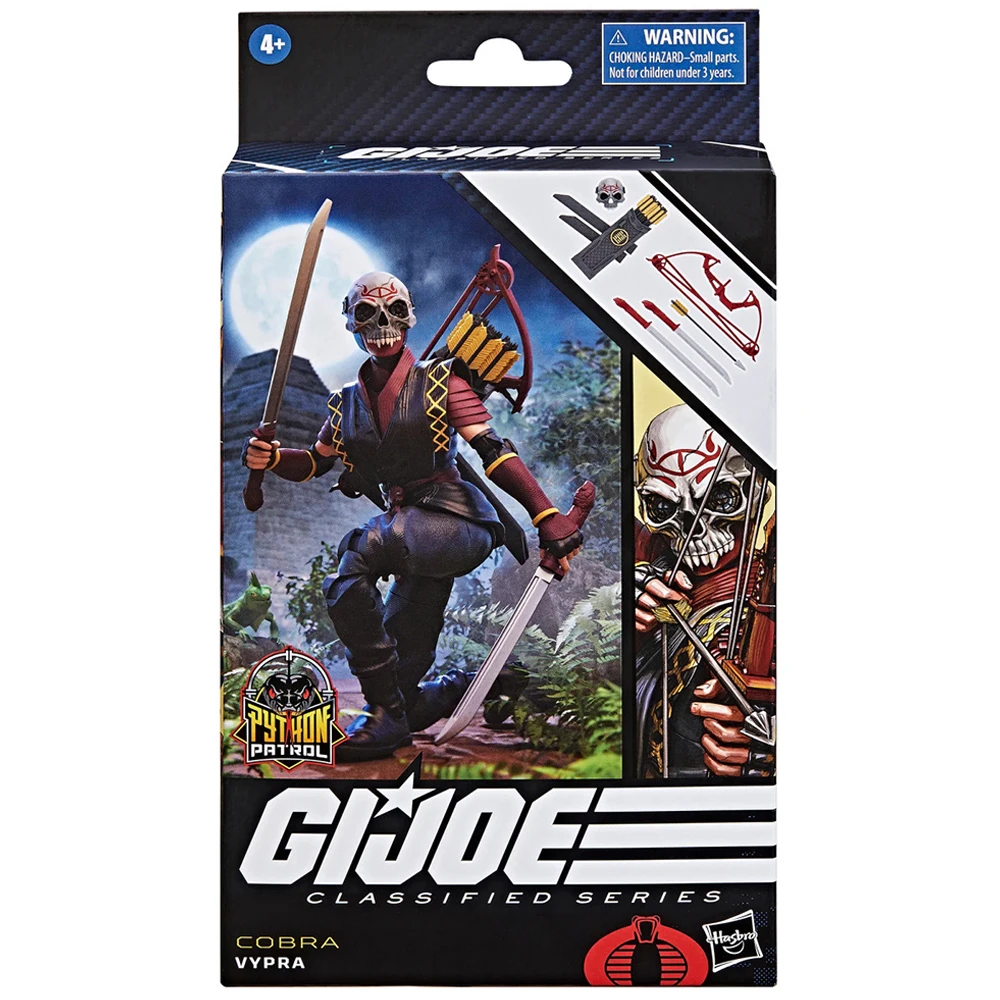 [특별 제안] Hasbro G.I. Joe Classified 시리즈 Python Patrol Cobra Vypra 15cm 오리지널 애니메이션 액션 군인 피규어 모델 완구