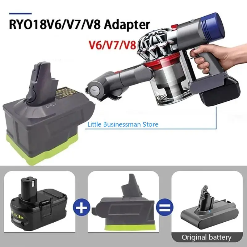 Kabelloser Vakuum-Stromumwandlungsadapter für 18-V-Akku, Konvertierung in V 6/7/8-Reinigungsadapter, Plug-in-Setups für den – Detail 5