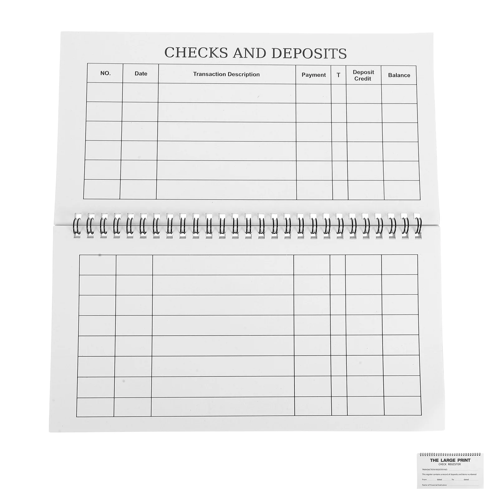 Monthly Budget Planner Expense Management Book Portable Financial Organizer Coil Binding For Personal Family Business Use