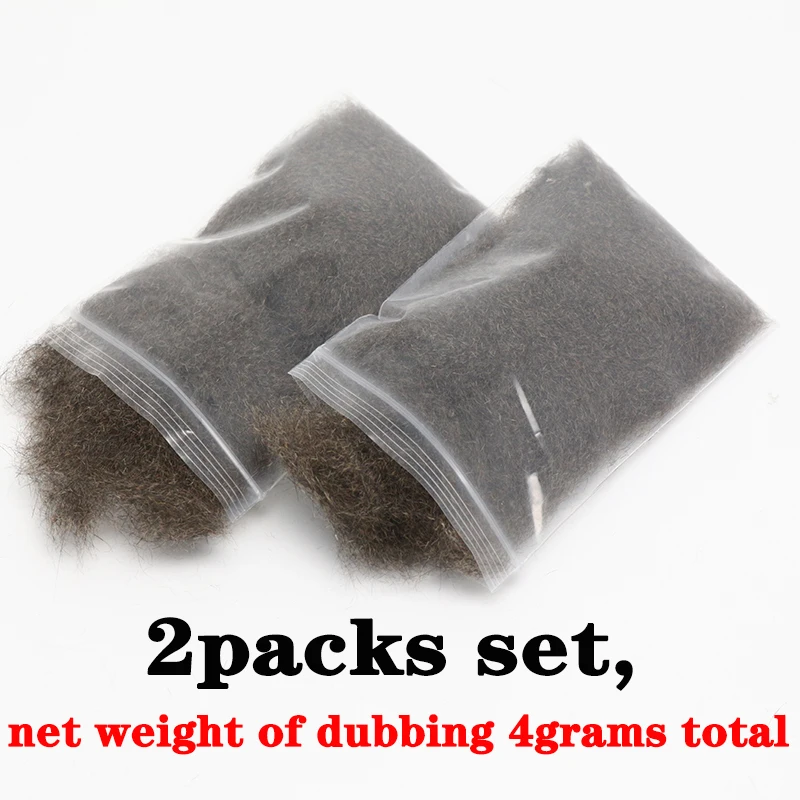 Royal Sissi hot total 4grams big volume natural squirrel dub fly tying spiky nymph dubs undyed raw dubbing fly tying materials