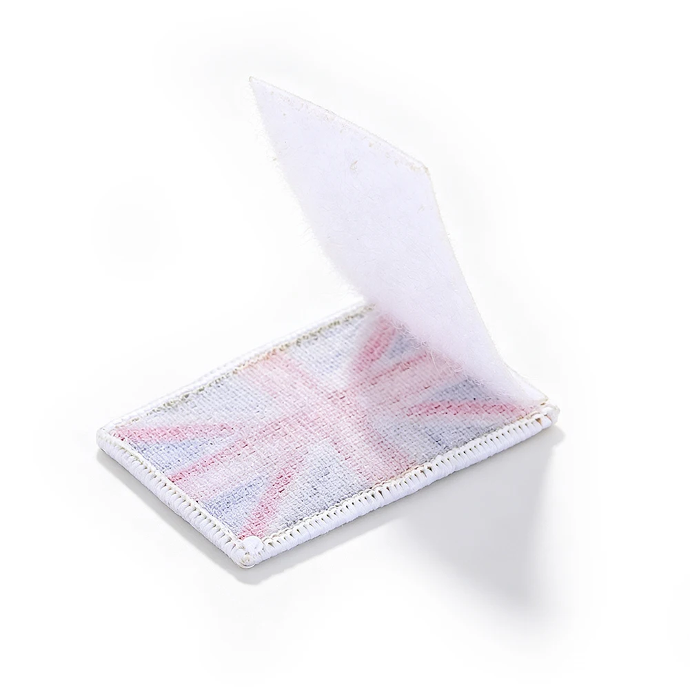 Lustiger, mit der UK-Flagge bestickter Aufnäher mit Klettverschluss, abnehmbares Stoffornament für Hut, Jacke, Rucksack, DIY-Deko – Detail 5