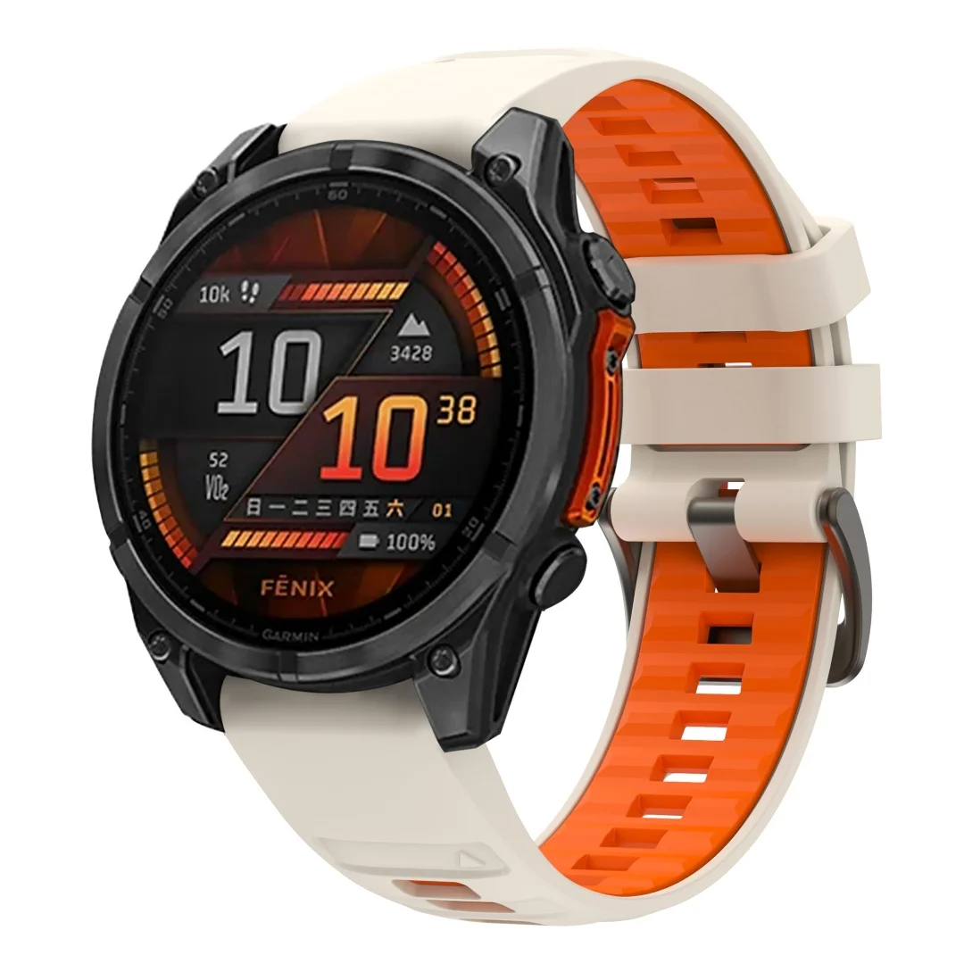 QuickFit 22mm 26mm Silikonarmband für Garmin Fenix 9 Pro 8 7 7X 7Pro 6X 6 5 5X/Epix 2 47mm 51mm Atmungsaktives Armband Uhrenband – Detail 16