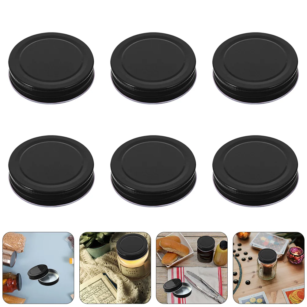 16 Pcs Mason Jar Lids Canning Jars Cap Canners for Airtight Seal Covers Tinplate