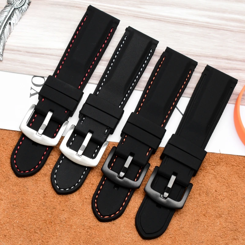 For Citizen Watchbands Bm8475 Eco-Drive Aw5000/Aw0010 Waterproof 20 22mm Men Women Universal Silicone Rubber Watch Strap