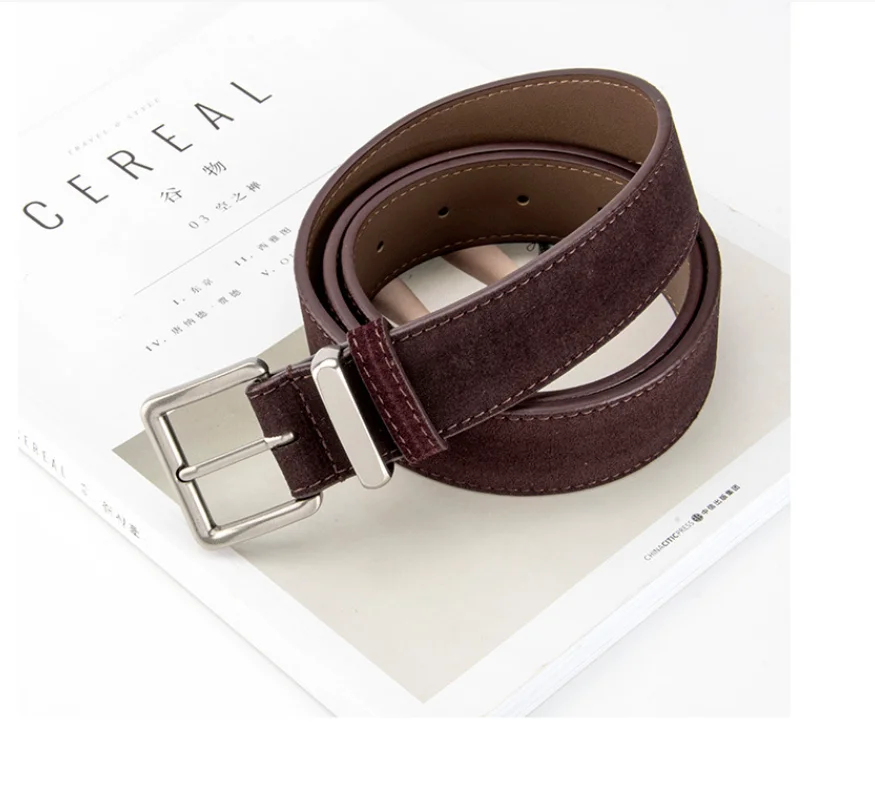 แฟชั่นผู้หญิงหนังนิ่มหนังแท้คอร์เซ็ทหญิงคัมเมอร์บันด์โค้ตเข็มขัดชุดตกแต่งเข็มขัดแคบ J699