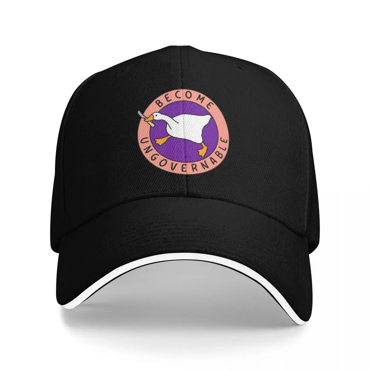 

Become Ungovernable Goose I Pink and Purple Baseball Cap Golf Cap Gentleman Hat Women Beach Fashion Men's