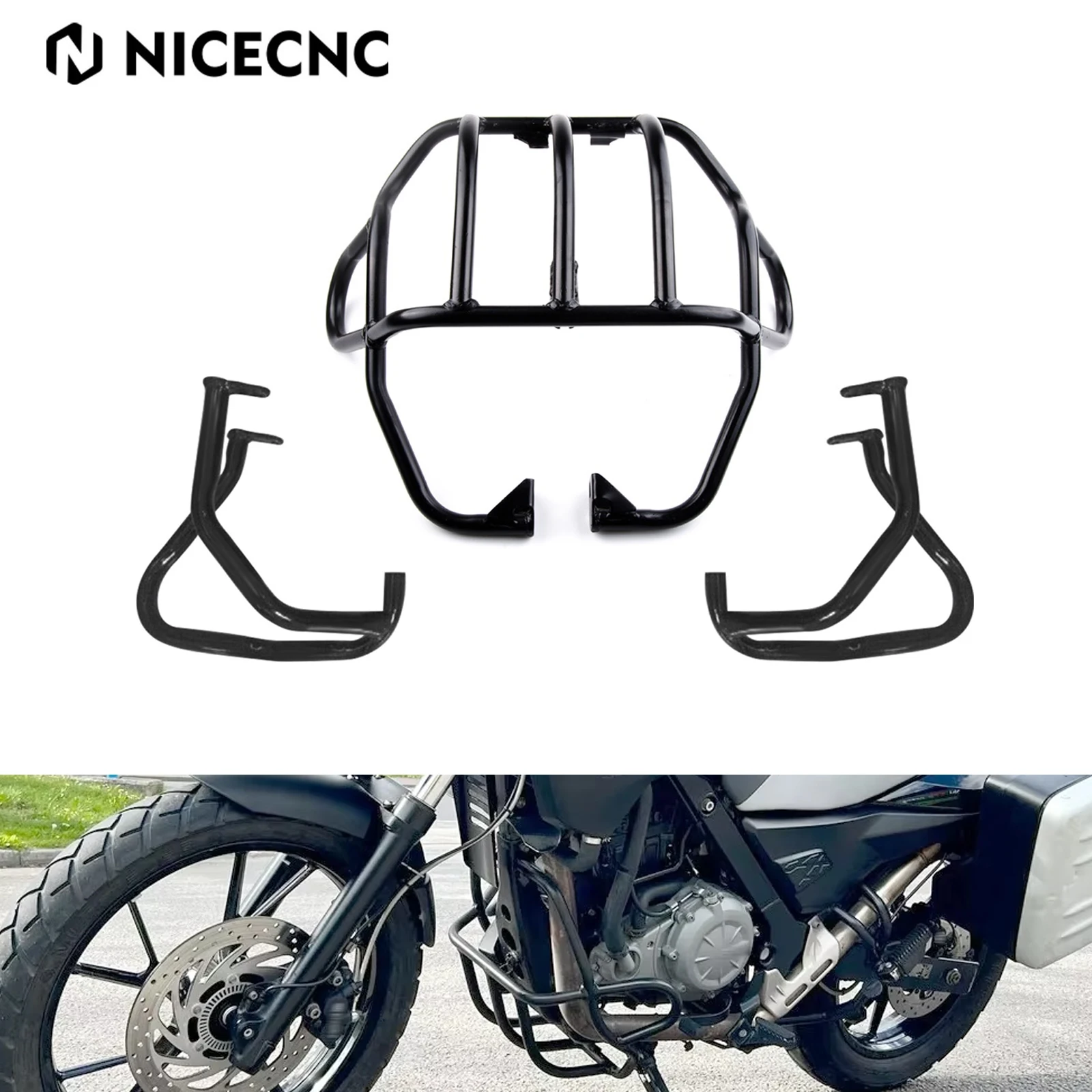 

For BMW F650GS 1999-2007 Motorcycle Crash Bar Dakar Engine Guard Bumper Radiator Grille For BMW G650GS 08-15 G650GS Sertao 10-14