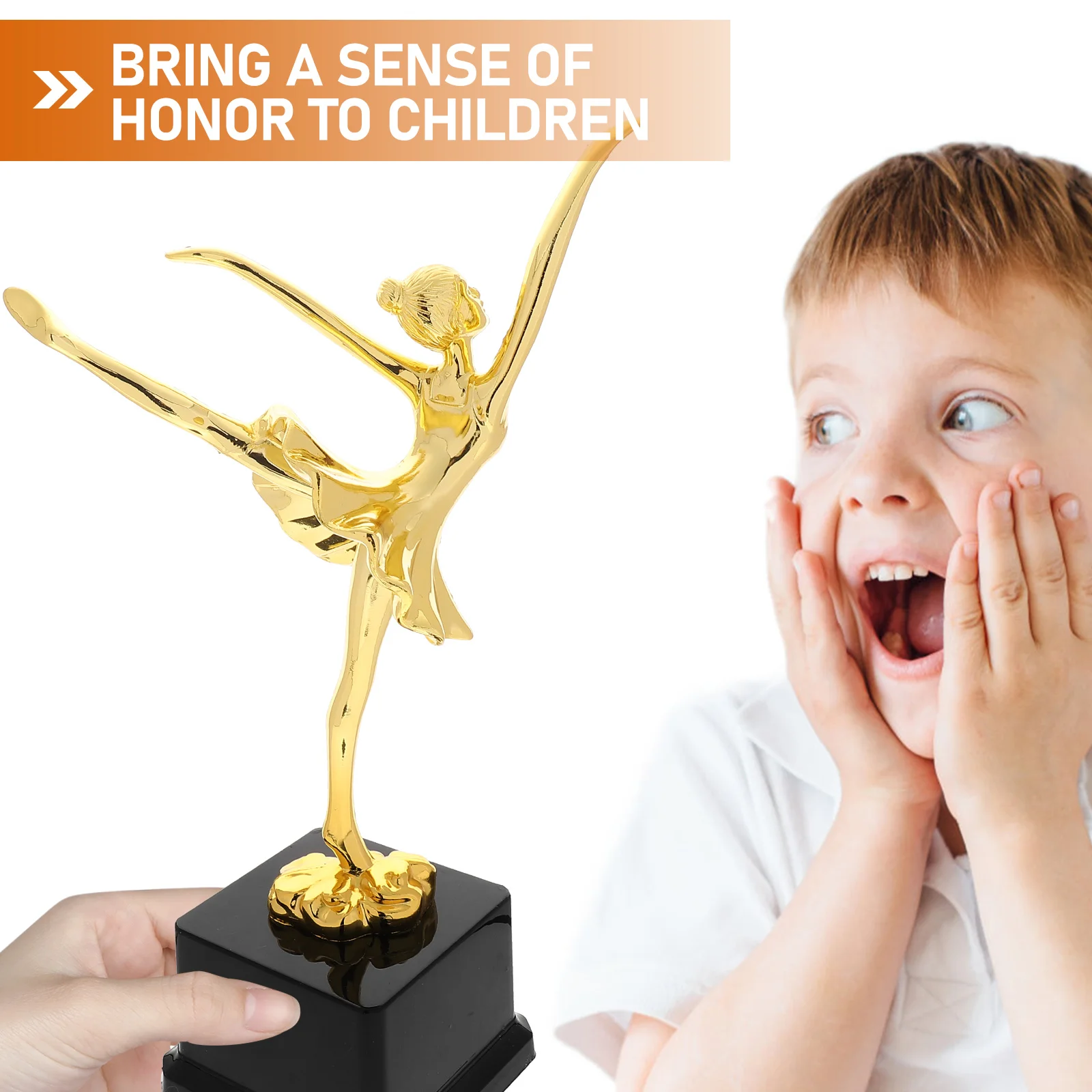 

Танцевальный трофей, статуэтка балерины, декоративная награда для соревнований, шоу талантов, вечеринка, танцевальное соревнование, золотой трофей