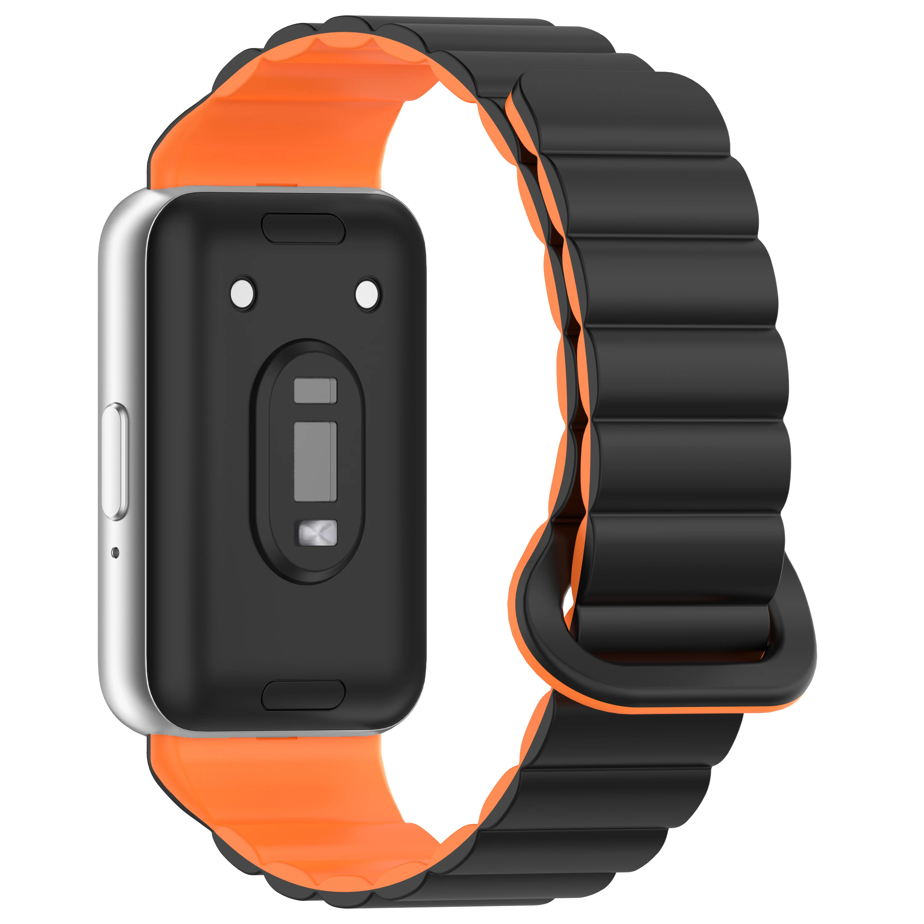 Magnetic Strap for Samsung Galaxy Fit 3 Soft Silicone Reversible Strap for Galaxy Fit 3 Wristband Accessories