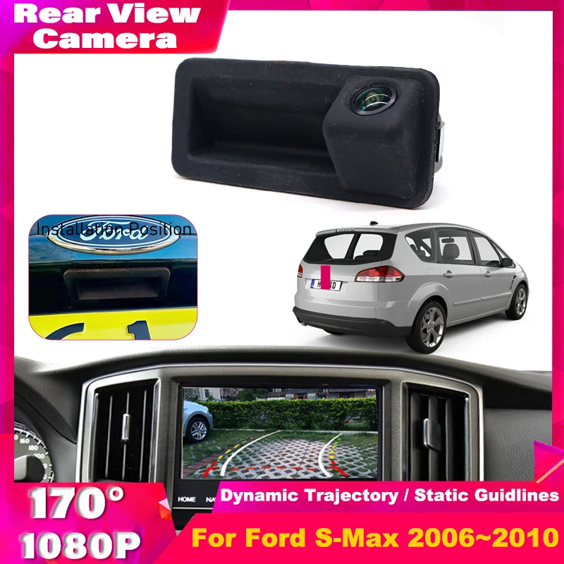 

Rearview Camera For Vehicle Car Trunk Handle Backup Rear View Camera For Ford S Max S-Max 2006~2010 C-Max C Max 2003~2018