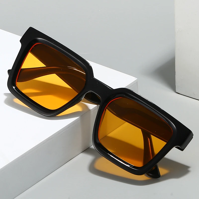 Retro Herren Eckige Sonnenbrille für Damen Vintage Markendesigner Sonnenbrillen Mode Pfeil-Schattierungen UV400 Brillen