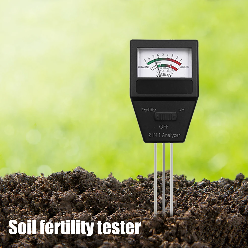 2 In 1 Plant Fertile Measure Device Avoid Premature Defoliation Soil Moisture PH Tester for Plants Measuring Moisture