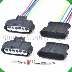 6 Pin Auto waterproof Connector Accelerator Pedal TPS Throttle Sensor Wire harness plug 7283-1968-30 90980-11858 For Toyota