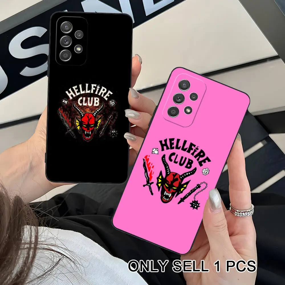 Hellfire Club Phone Case for Samsung Galaxy A26 25 24 23 22 21 17 16 15 14 13 12 11 5G Soft TPU Shockproof Cover