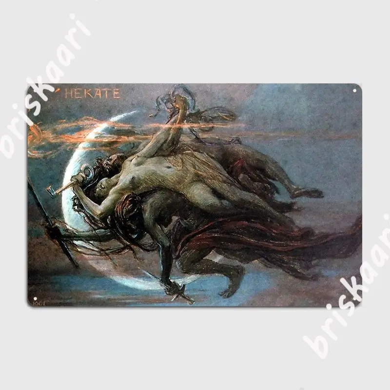 Hecate Maximilian Pirner Metal Sign Plaques Cinema Living Room Create Garage Club Tin Sign Poster