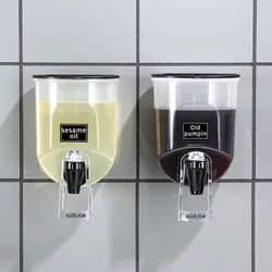 550ml Liquid Toothpaste Breath Freshener Container Refillable Wall Mounted Oil Dispenser for Kitchen for Kids and Adults