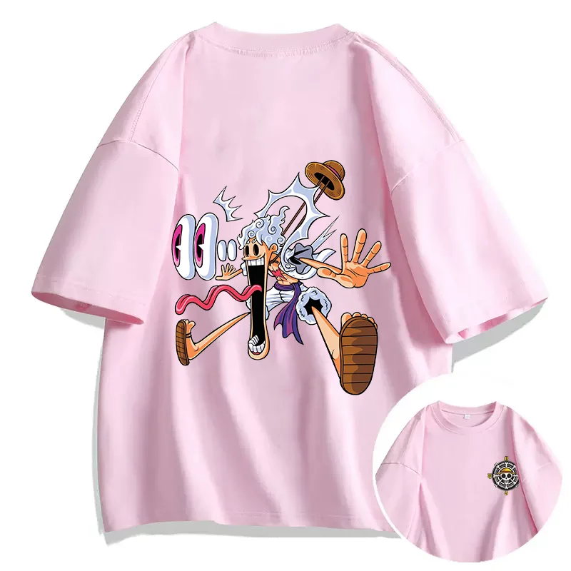 Animation T-shirt Exquisite Fun Funny Printing Pattern Pure Cotton High Quality T-shirt Leisure Sports Street Unisex