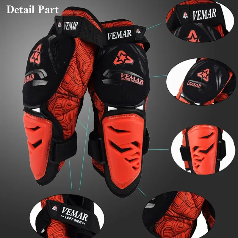 VEMAR Men Women Motorcycle Knee Pads Motocross Racing Accessories Protector Safety Guards Leg Cover Motorbike Protective Gear