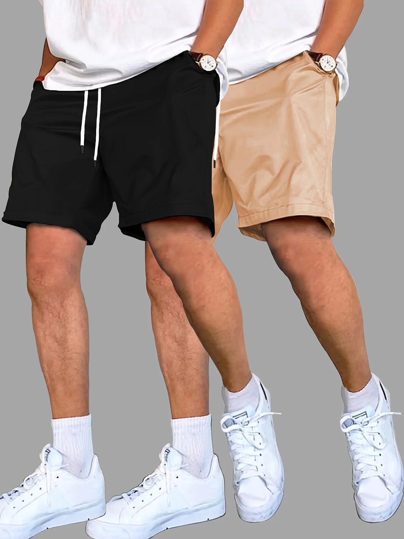 

Две упаковки, мужские шорты, летние шорты, повседневные спортивные мужские шорты, модные, мужские штаны 2 шт.