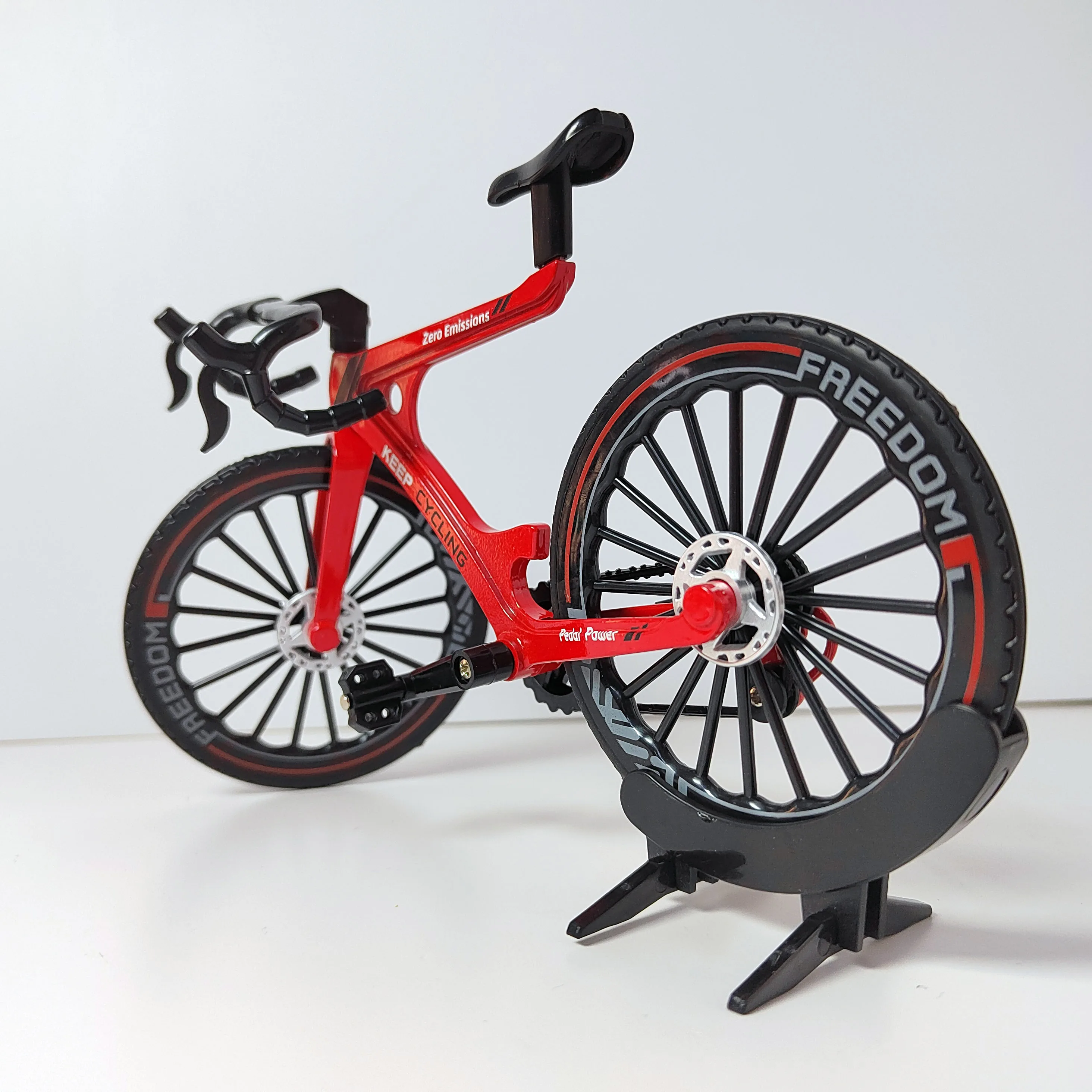 Nuovo 1:8 Mini modello in lega di bicicletta pressofuso in metallo dito mountain bike simulazione decorazione giocattoli regali ragazzi