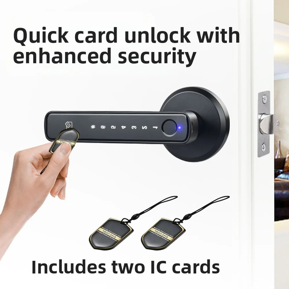 Smart Fingerprint Door Lock Keyless Entry Code Access Control For Office Home 21.8*15.7*8.5cm Aluminum Alloy Fingerprint Lock