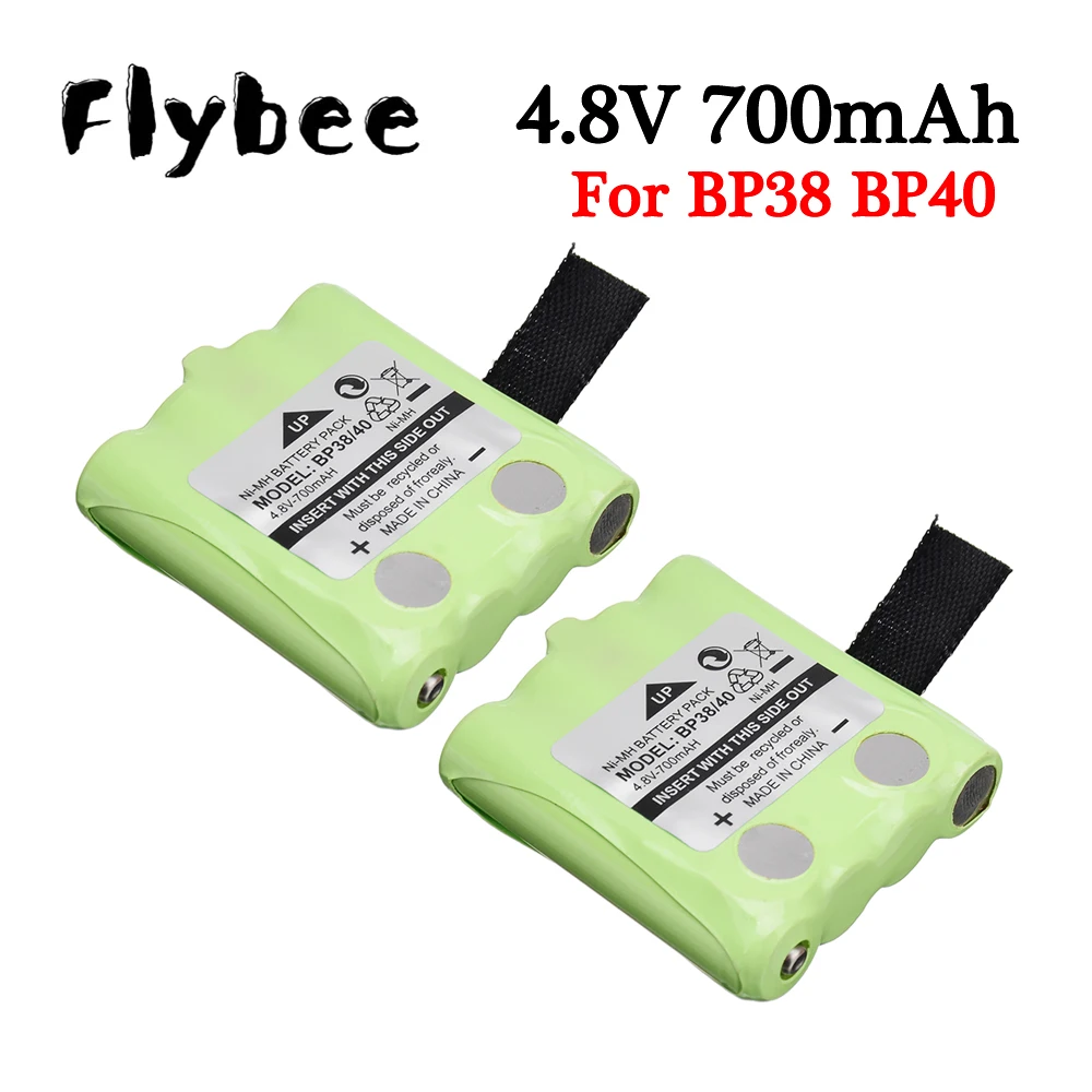 

4.8V 700MAH NI-MH Rechargeable Battery For Uniden BP-38 BP-40 BT-1013 BT-537 GMR FRS 2 Way Radio batteries 4.8 V 700 mAh