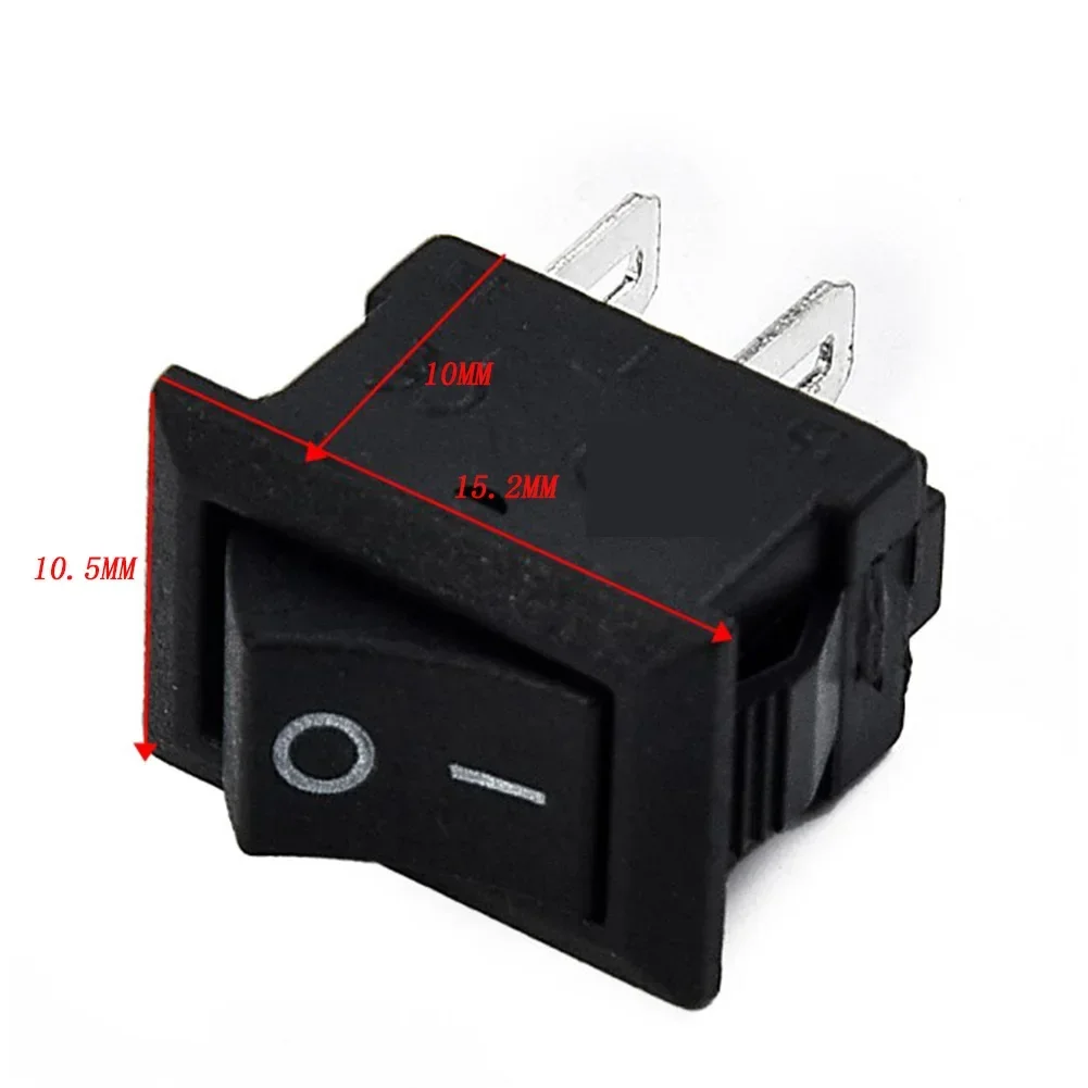 Nuevo Juego de interruptores basculantes redondos de 10 piezas DC 12V 16A interruptores SPST de palanca de encendido/apagado de 2 pines para Auto coche camión barco electrodomésticos