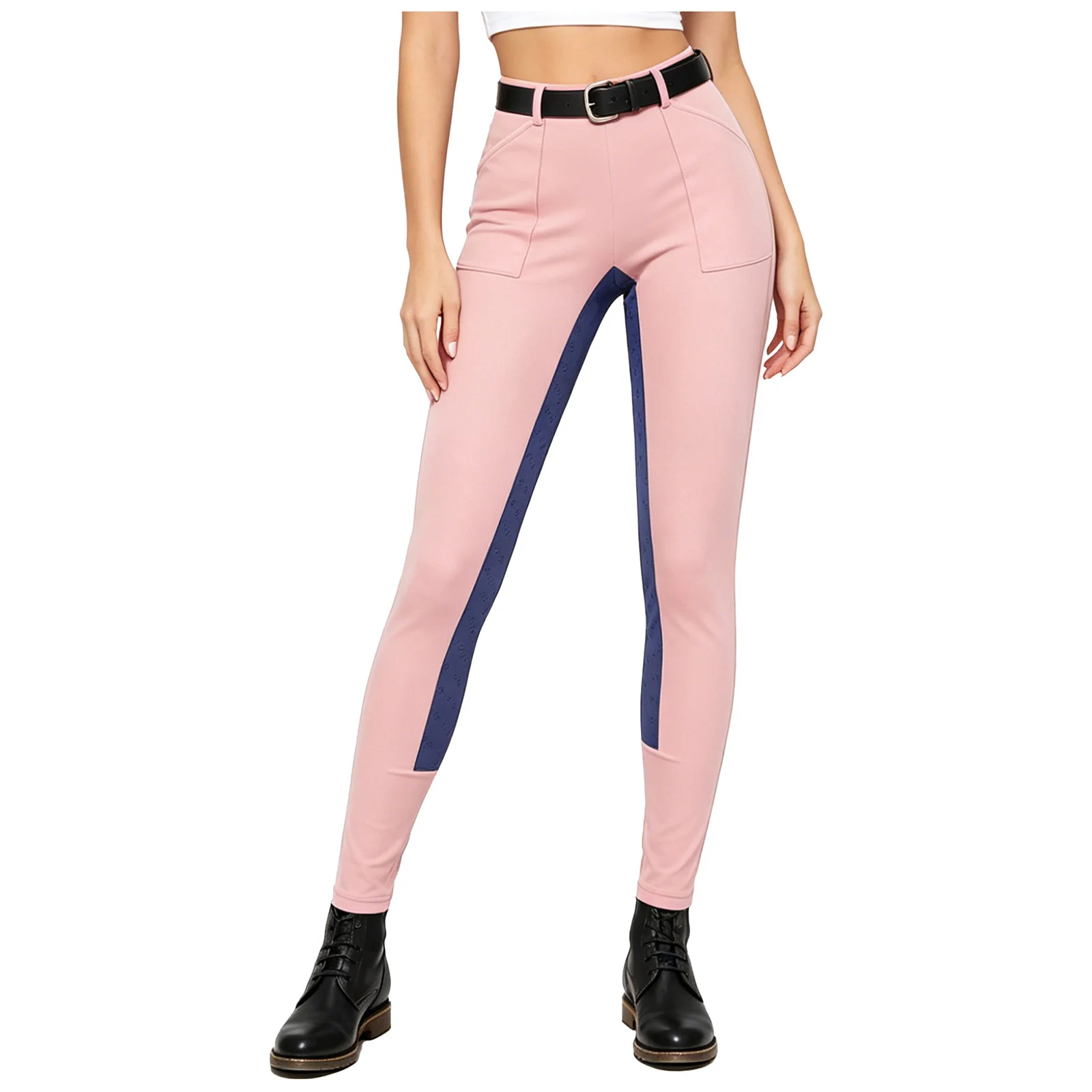 

Women Full Seat Riding Pants with Pockets Horseback Tights Equestrian Breeches High Waist Silicone Grips Seats Leggings Trousers