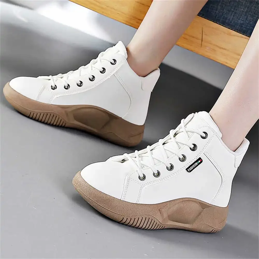 Cow Skin Increases Height Shoes 44 Flats Vip Sneakers Men Gym For Sport In Offers Sporty Pie Temis Tenys All Brand New Fast