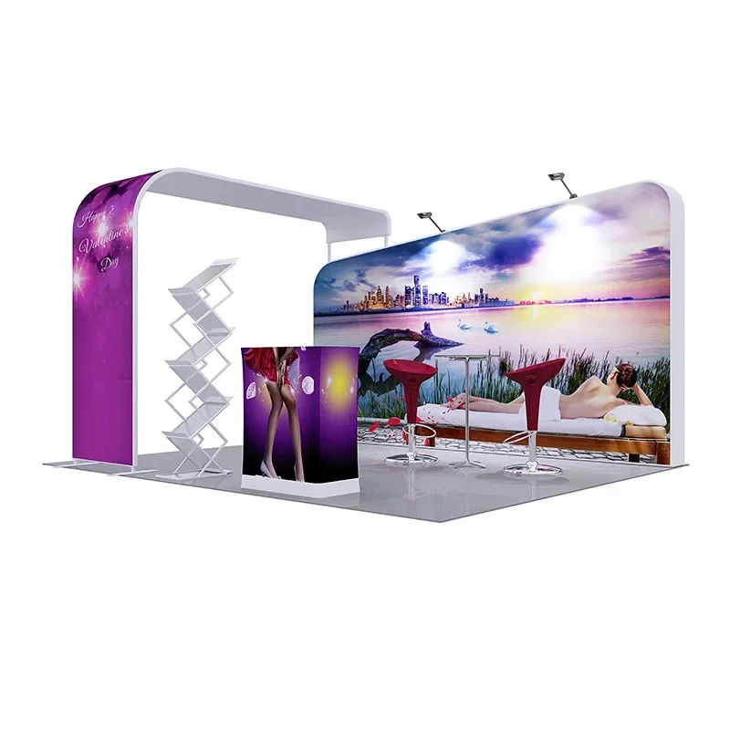 Portable Aluminum Trade Show Equipment Display Light Box Booth