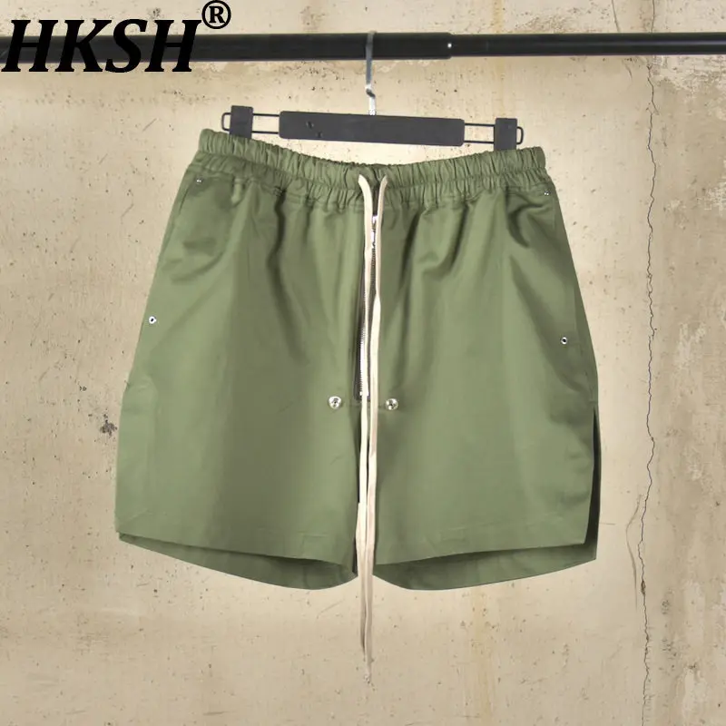 

HKSH Summer New Men Tide Niche Design RO Stylish Dark Trend Cotton Shorts Beach Ins Personality Shorts Women Chic Capris HK18471