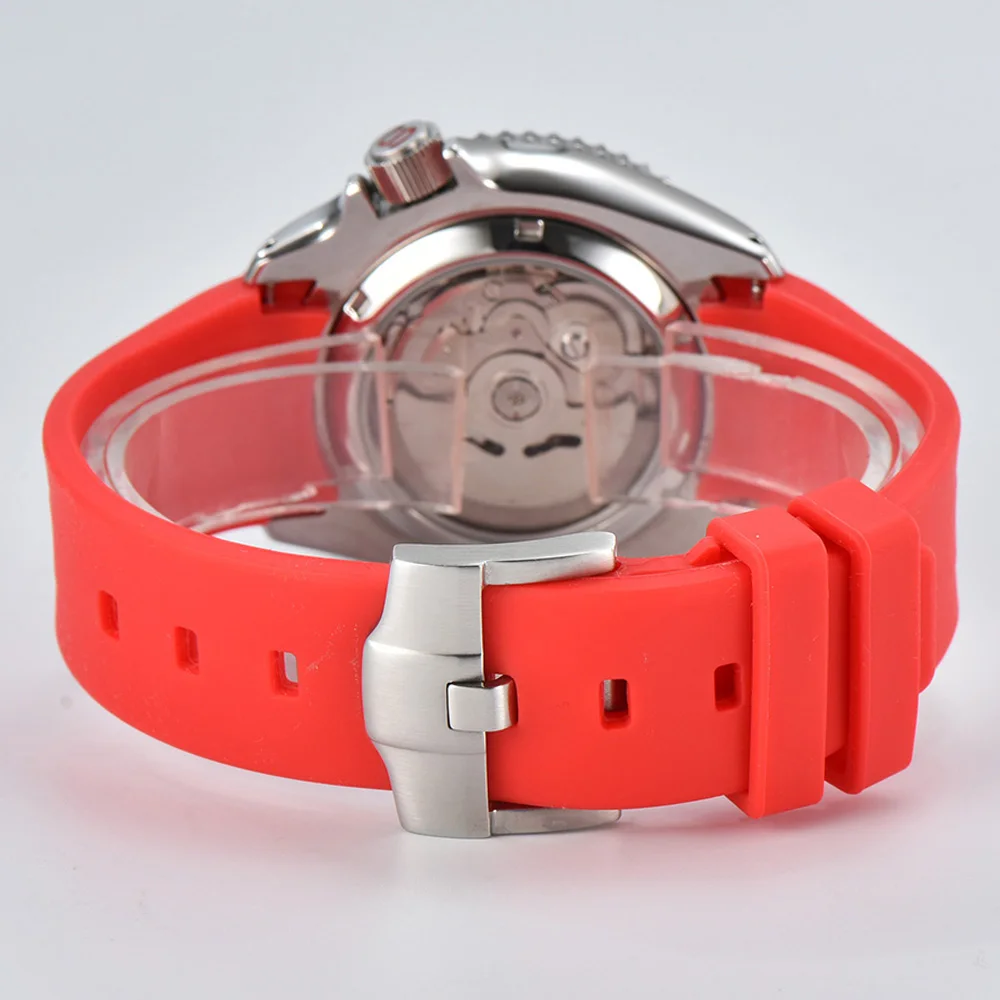 Мужские часы NH35, роскошные механические наручные часы 007, корпус из сапфирового стекла, водонепроницаемые часы из нержавеющей стали, механизм NH35/NH36