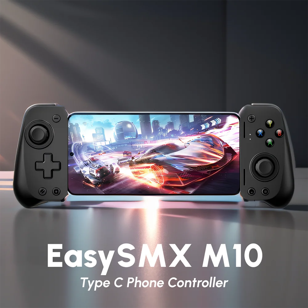 

EasySMX M10 мобильный телефон контроллер, Тип C, облачный игровой контроллер для телефона Android/Xbox Game Pass/iPhone 15, эффект зала