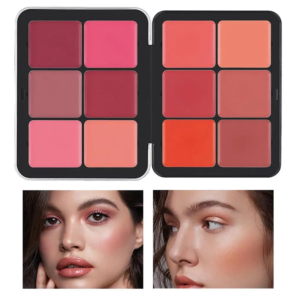 Erröten Palette Metall box 12 Farben für Frauen Mädchen mehrfarbig erröten Puder erröten Beeren Gesichts Make-up Paletten Kontur Kit