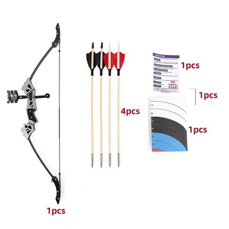 

Outdoor Shooting Archery Mini Composite Bow Left and Right Hand Universal Novice Practice Pack Hunting Shooting