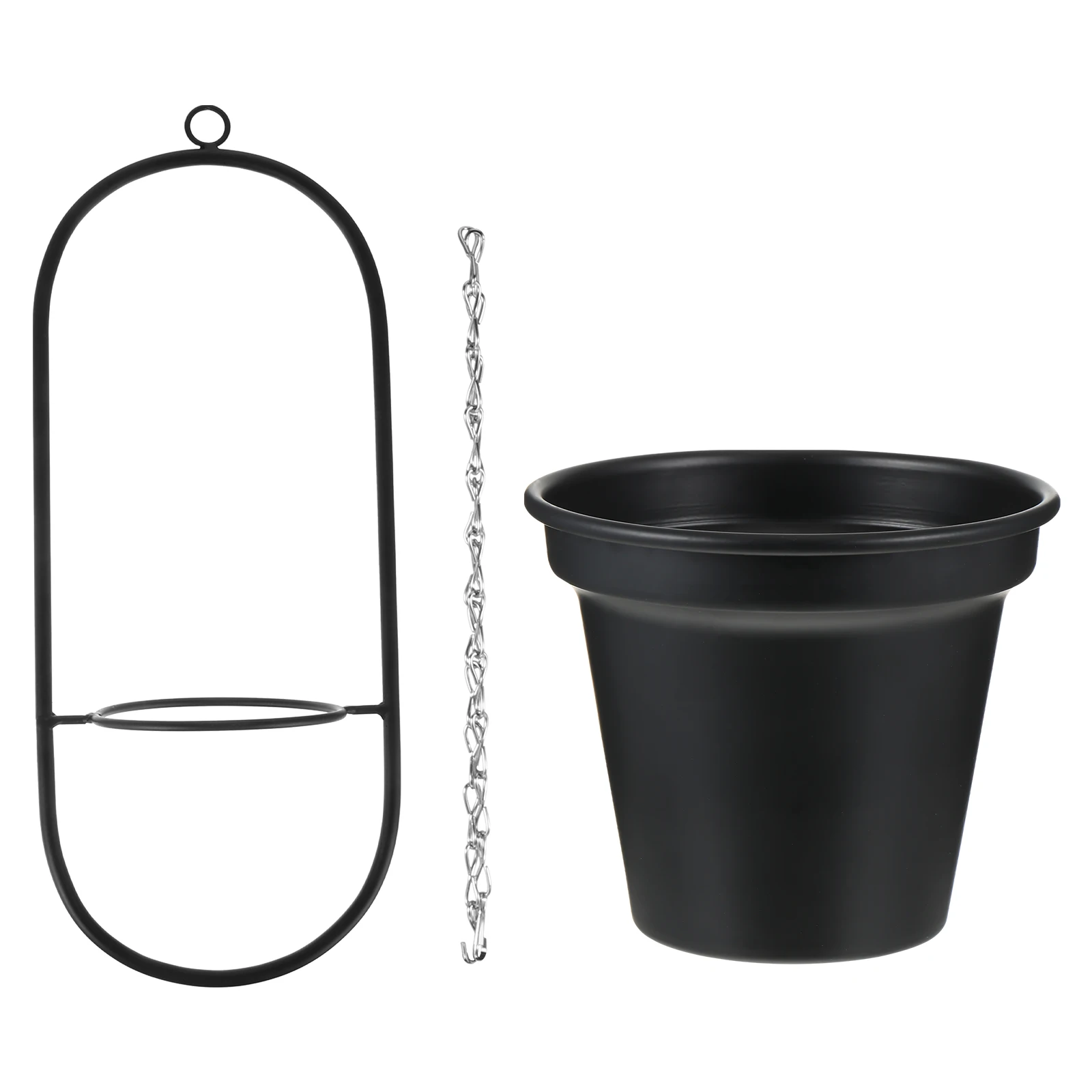 

Hanging Iron Flower Pot Wrought Planter Artificial Plants Home Office Garden Balcony Thickened Material Safe Durable
