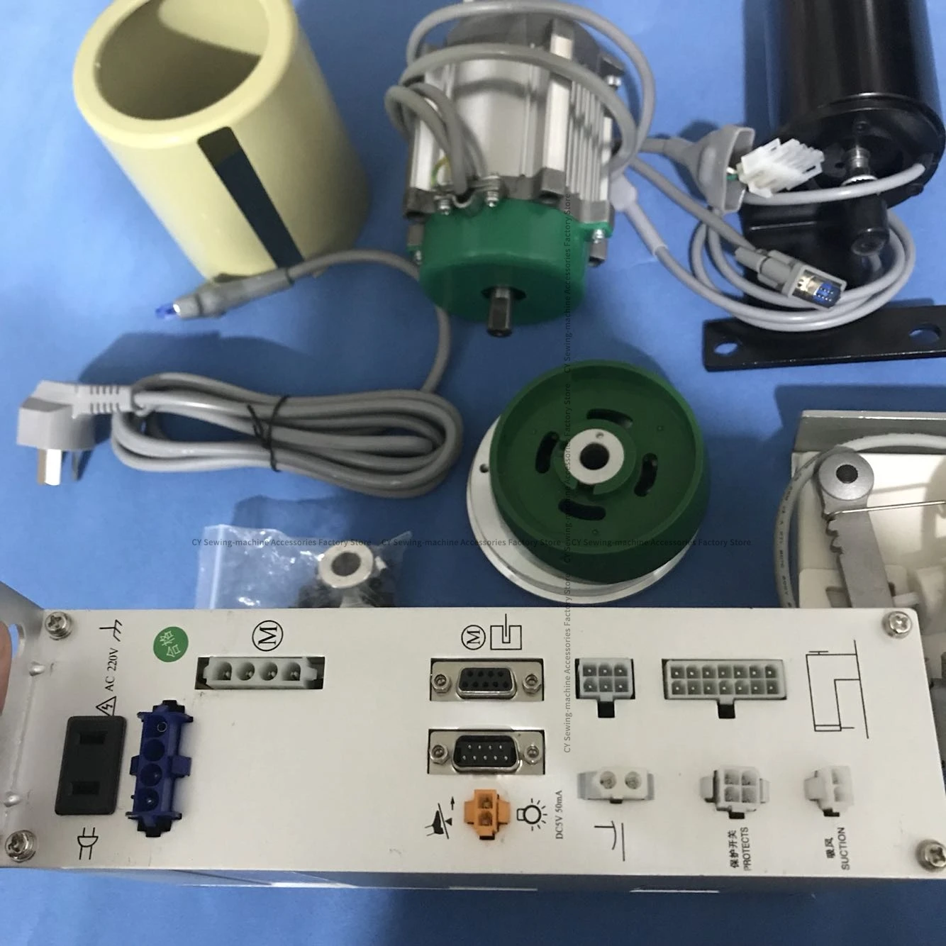 ماكينة خياطة بأربعة دبابيس بستة حارات محرك مباشر معدل محرك أوتوماتيكي رفع قطعة قدم الضغط في ماكينة الخياطة Songhui للأغراض العامة 220 فولت #3