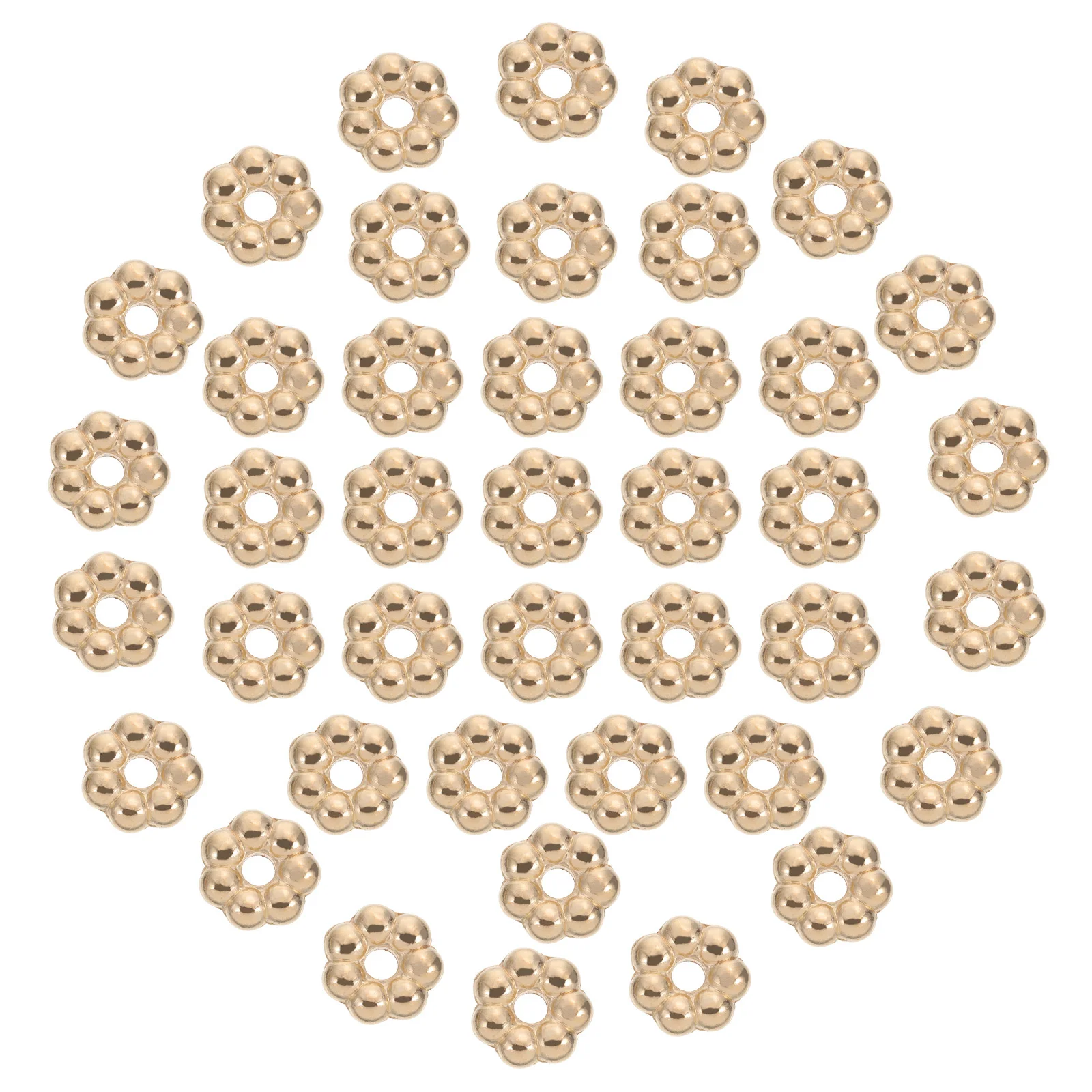 

2000 шт. пластиковые бусины с покрытием, тонкая работа, бусины в форме цветка для DIY ювелирных аксессуаров, украшения для рукоделия, подарок для ежедневного использования