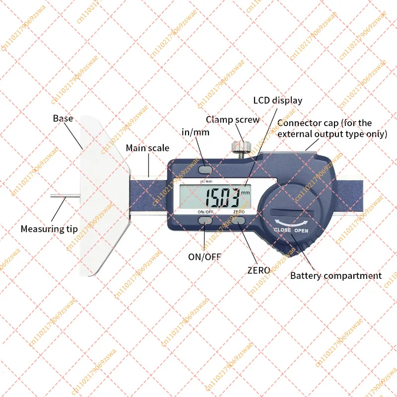 for SHAHE Digital Tire Tread Depth Gauge (0-25mm / 0-50mm) - Car Tyre Measuring Caliper Tool