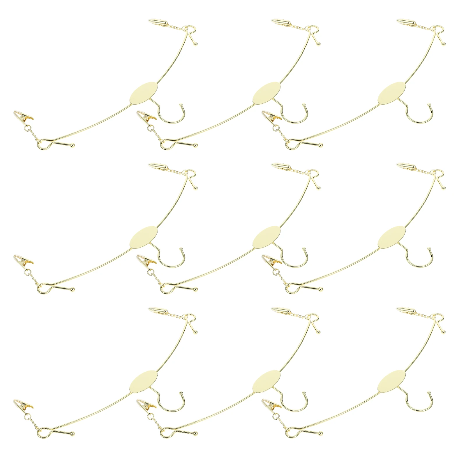 

10pcs Underwear Hangers Rack Clothes Bra Scarf Tie Shop Display Hanger Clip Space Saving Closet Organizer Storage Solution