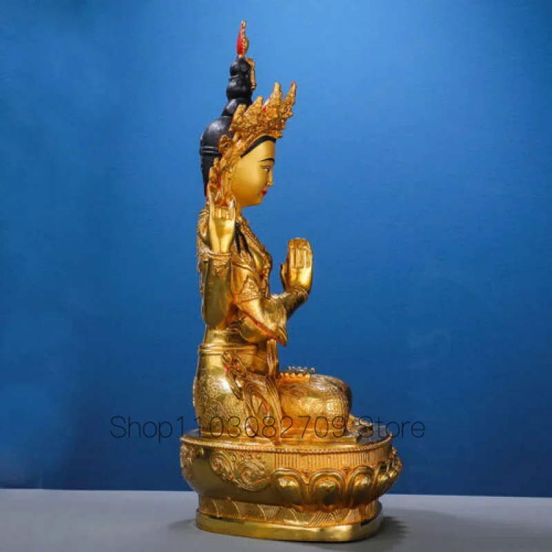 Imagem -05 - Genuine Handmade Tibet Chenrezig Estátua Braços Estátua Divindade Kwan-yin Genuine