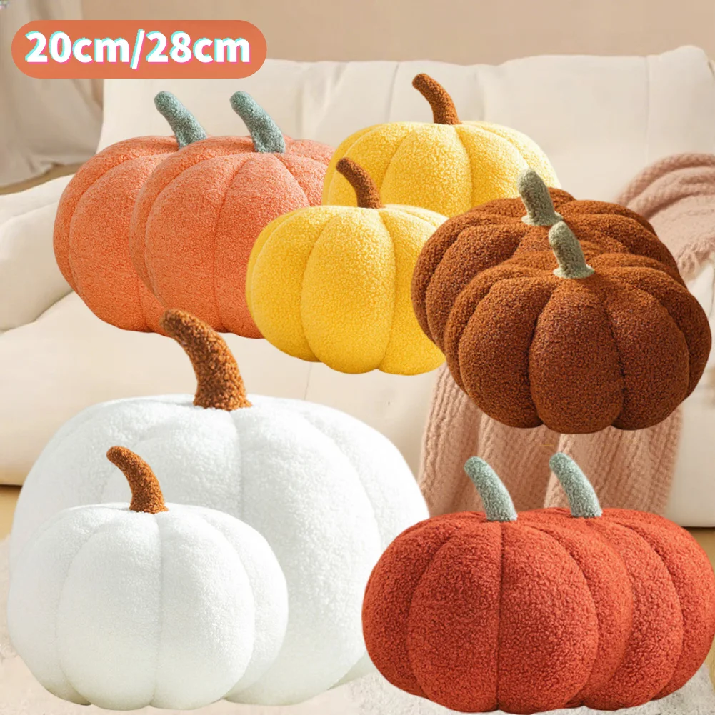 20cm/28cm calabaza de Halloween juguetes de peluche Linda planta suave muñeco de peluche accesorios de vacaciones decoración almohada regalos de Halloween