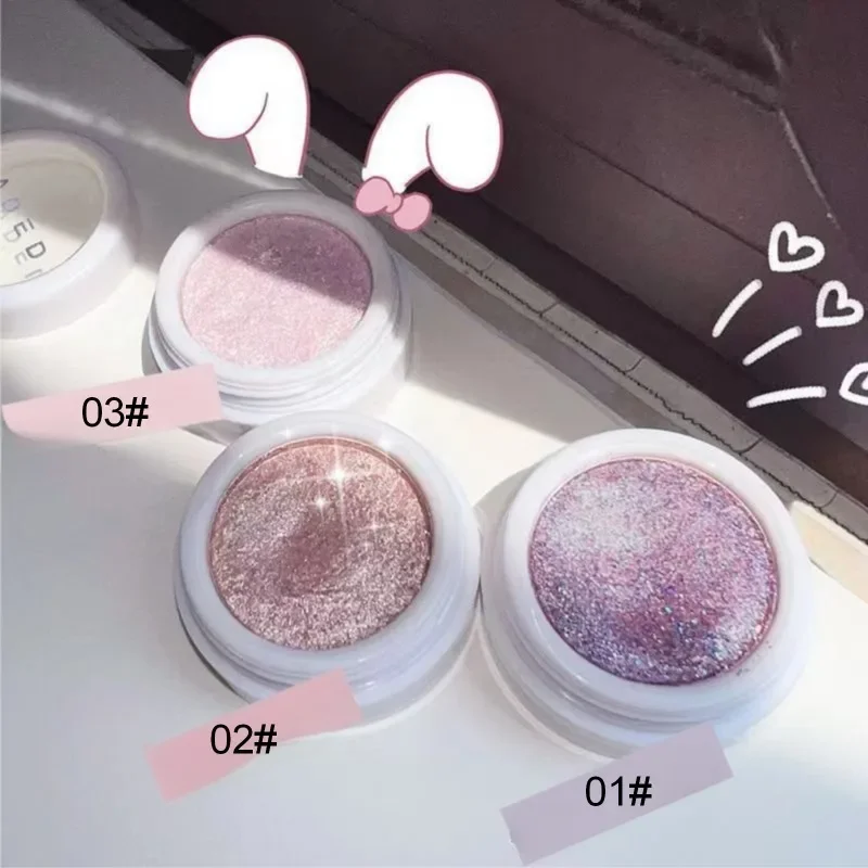 1 PC Eyeshadow Sparkle Long Lasting Shimmer Shimmer Brightening Waterproof Sweatproof Makeup Natural Eyeshadow Eye Makeup