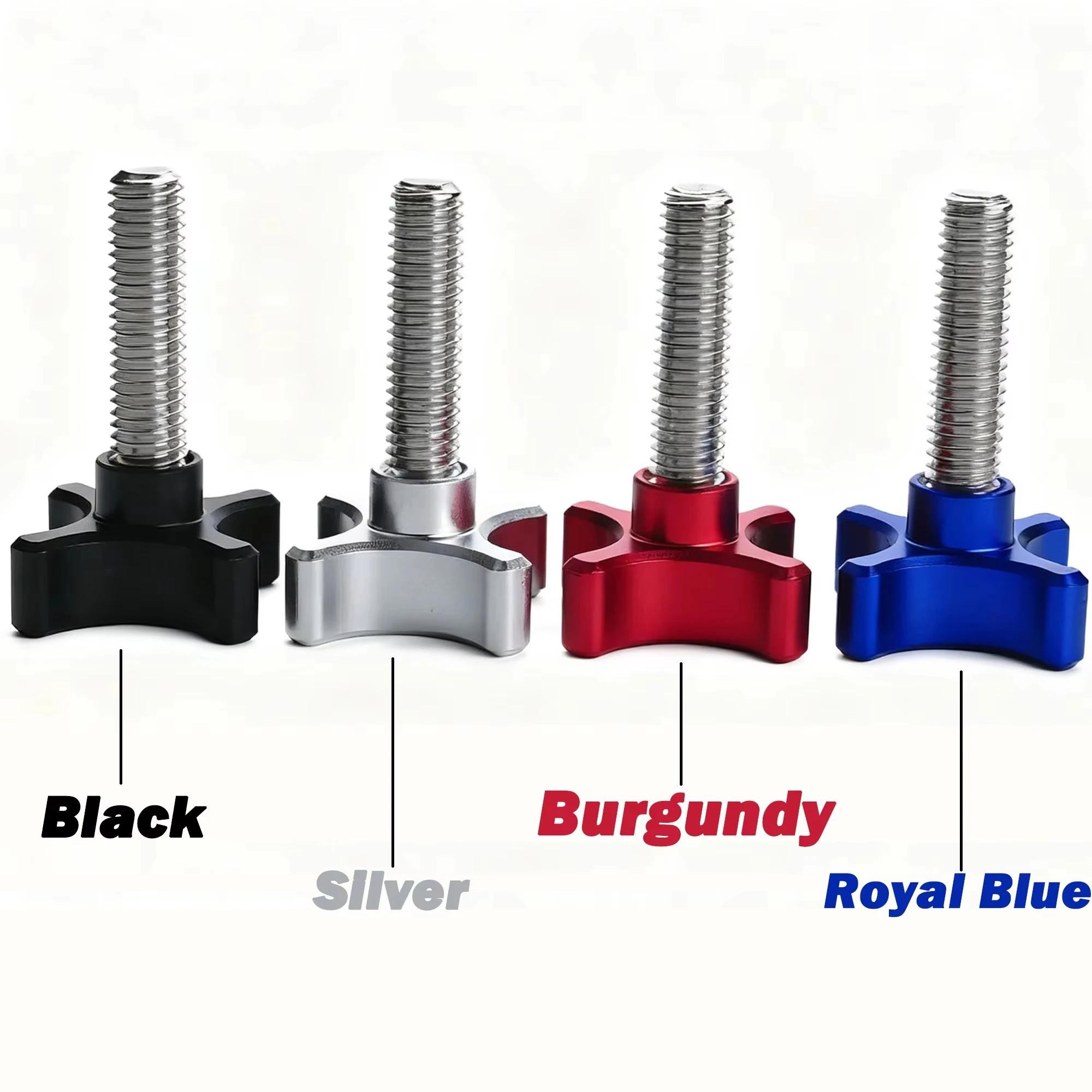 1Pcs Thumb Screw M6 M8 304 Stainless Steel Thread Aluminum Alloy Star Plum Bakelite Hand Tighten Knob Tightening Bolts