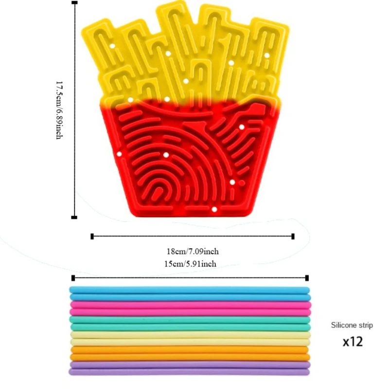 Tavola Sensoriale in Silicone per Attività Montessori, Silenziosa, per lo Sviluppo e l'Apprendimento, Busy Board per Adulti
