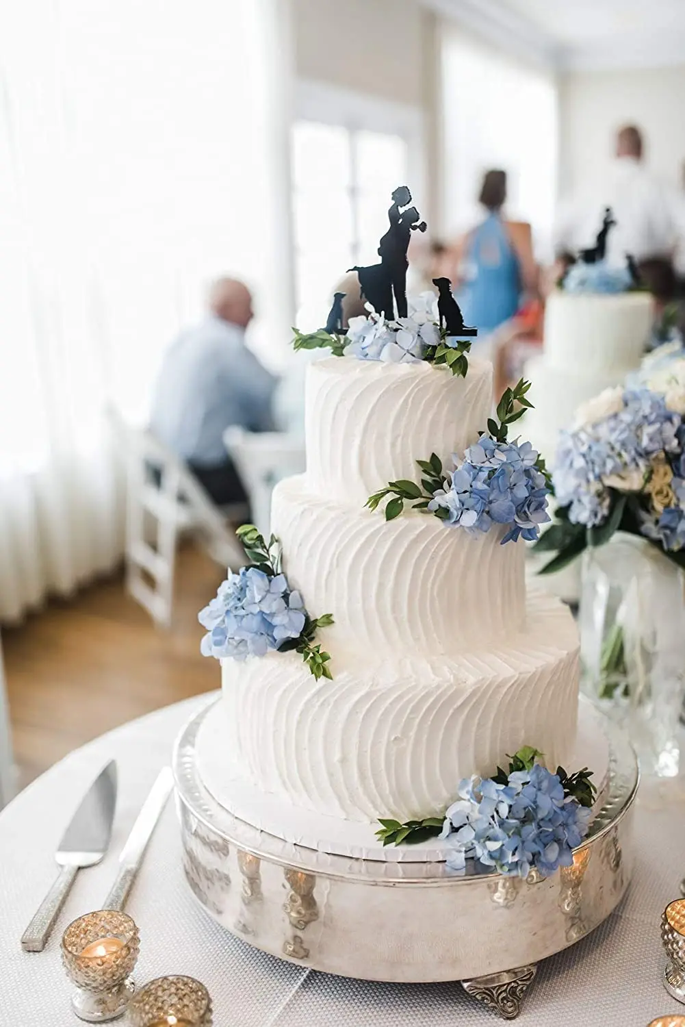 10er-Pack Seiden-Hortensien-Blumen, künstliche Blumenköpfe, volle Hortensien mit Stielen für Hochzeit, Zuhause, Party, Geschäft, Babyparty, Dekoration – Detail 7