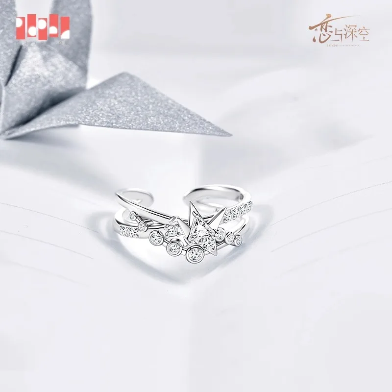 خاتم كاليب الأصلي الحب والعميق كاليب أزياء تنكرية إكسسوارات تنكرية لعبة أنيمي فتاة النساء خاتم الذكور هدية الهالوين #3