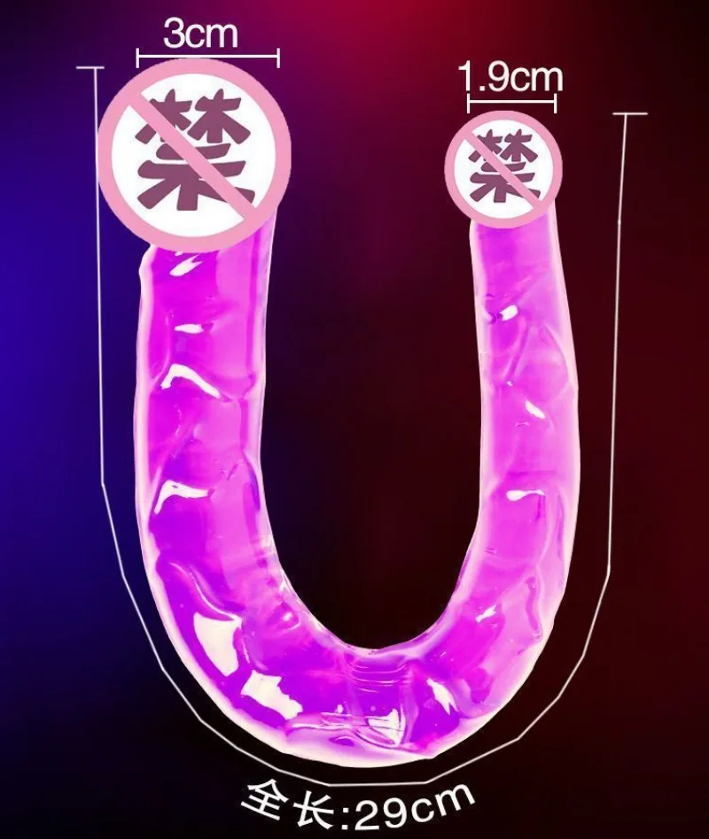 여성용 더블 다른 크기의 현실적인 딜도, 긴 항문 놀이, 커플 엔드 딜도, 유연한 큰 페니스, 성인 레즈비언 섹스 토이